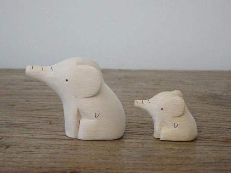 Polepole Animal Parent and Child Set: Elephant [T-Lab]