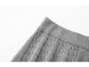 Plus Size Women's Loose Cable Knit Umbrella Skirt - Versatile Winter Casual for Chubby Girls