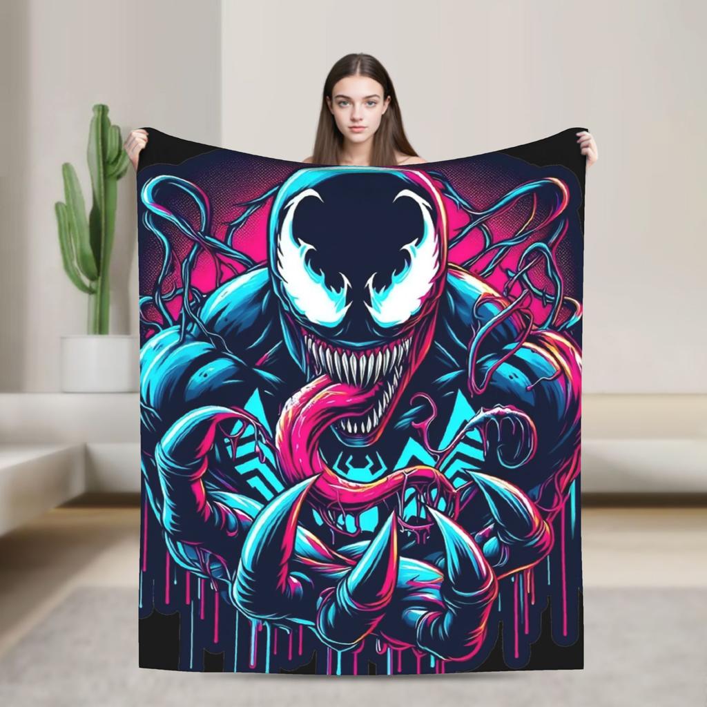 Venom Blanket Plush Awesome Soft Throw Blanket for Coverlet Decoration