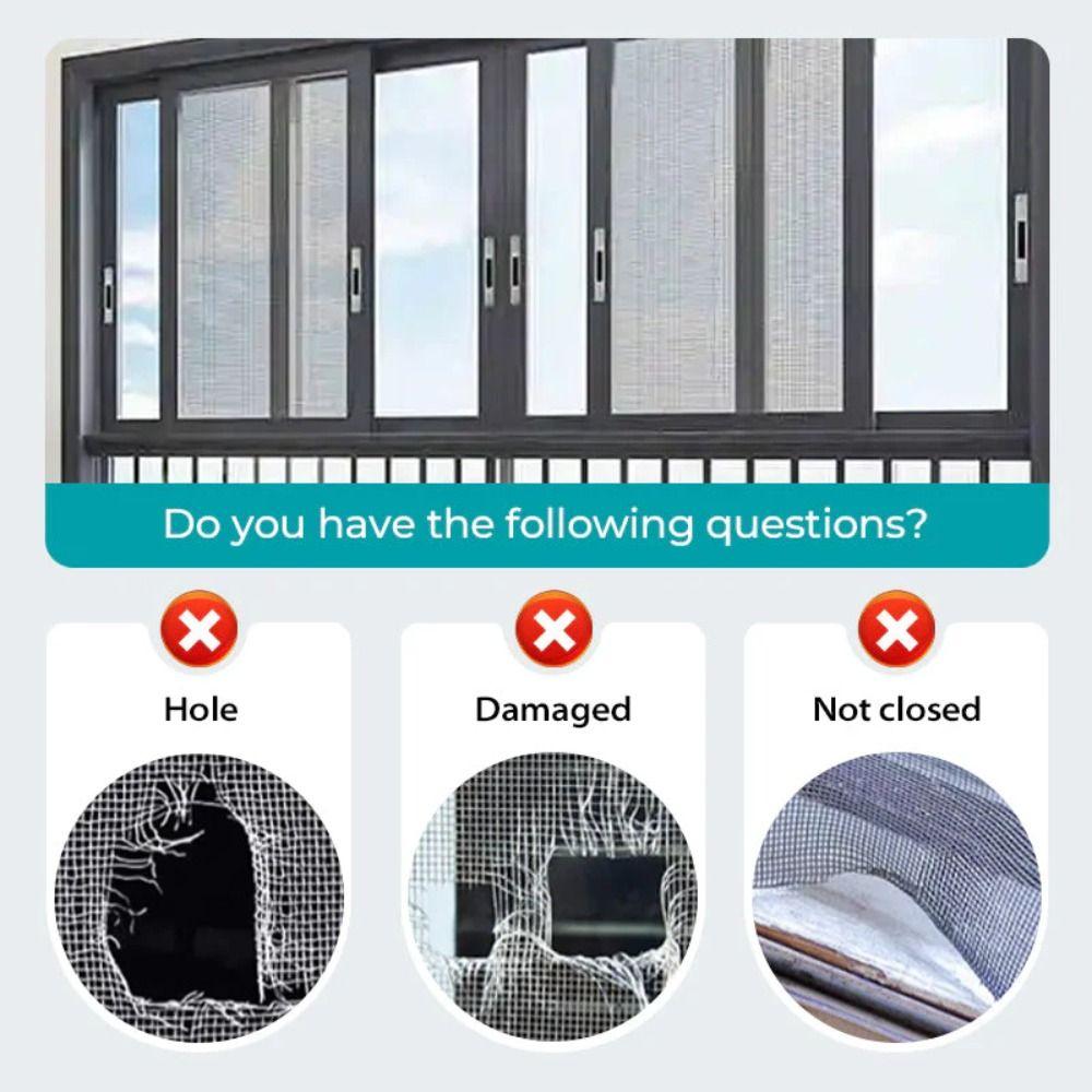Self-adhesive Window Screen Repair Tape Breathable Window Screen Repair Tool Window Screen Repair Patch DIY