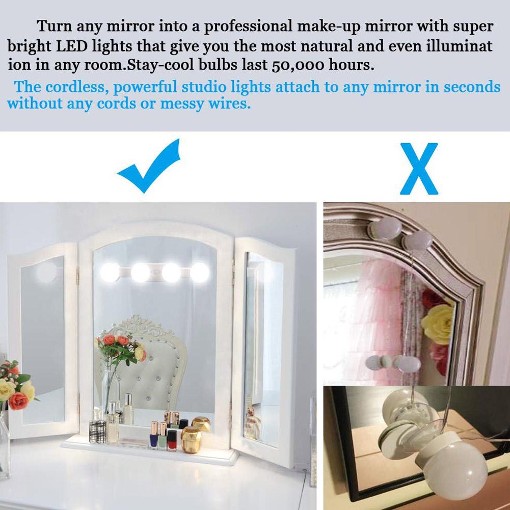 Portable Makeup Lights Cordless Super Bright With 4 Led Bulbs Vanity Mirror Light At A Low S On Joom E Commerce Platform Portable Makeup Lights Cordless Super, Portable Light Bulbs Vanity Mirror
