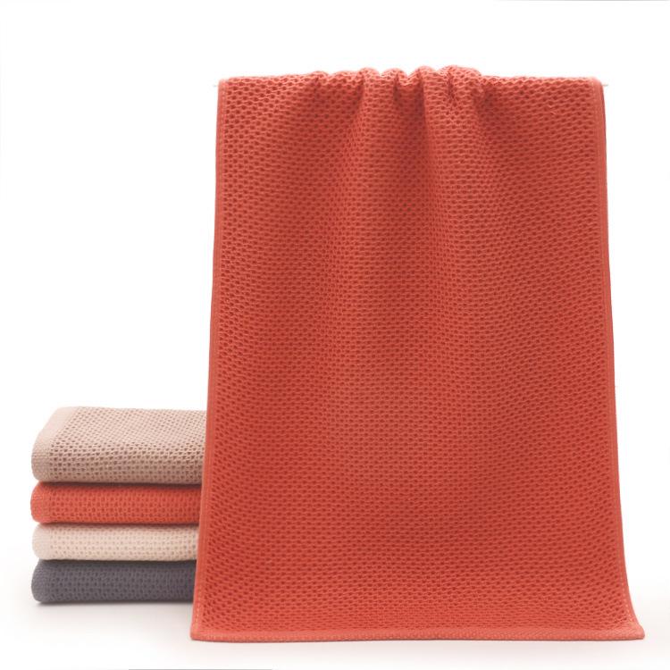Customizable Honeycomb Pure Cotton Absorbent Waffle Weave Towel Set