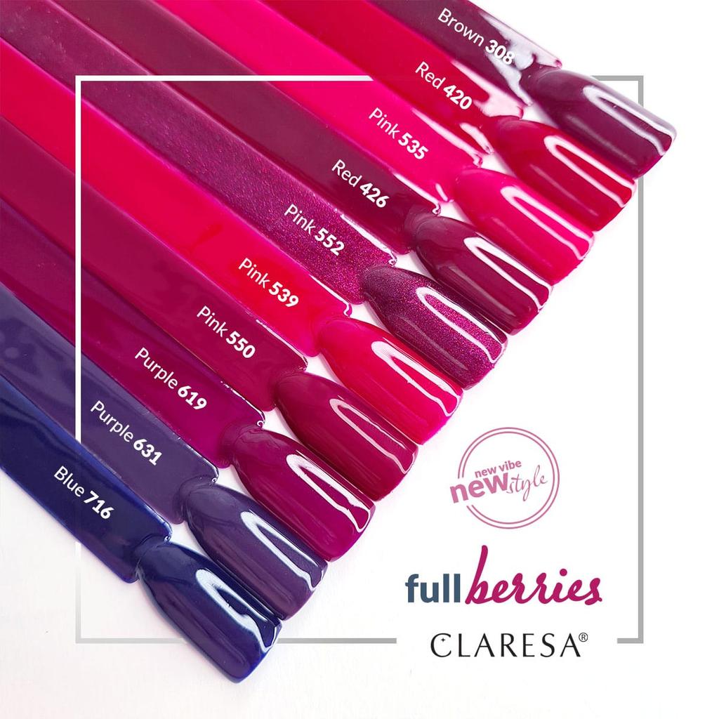 Claresa Lakier Hybrydowy Red 420 -5G