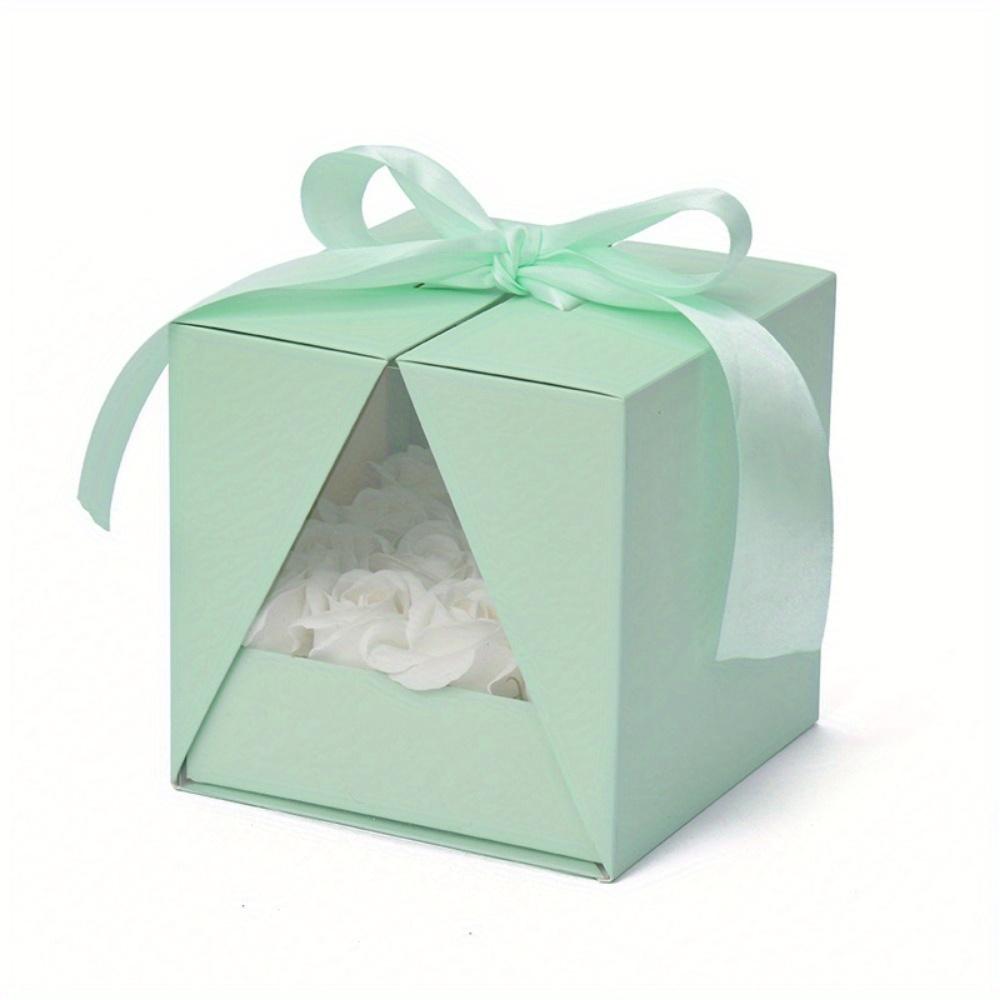 

2pcs Gift Boxes Double-opening V-shaped Gift Box Creative Flower Arrangement Cube Box Treat Boxes Fold Party Favor Boxes Flower Gift Box Packaging Box 2pcs зелёный