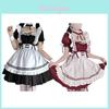 Damen Sexy Süß Lolita Dienstmädchen Japanisch Niedlich Kleid Cosplay Anzug