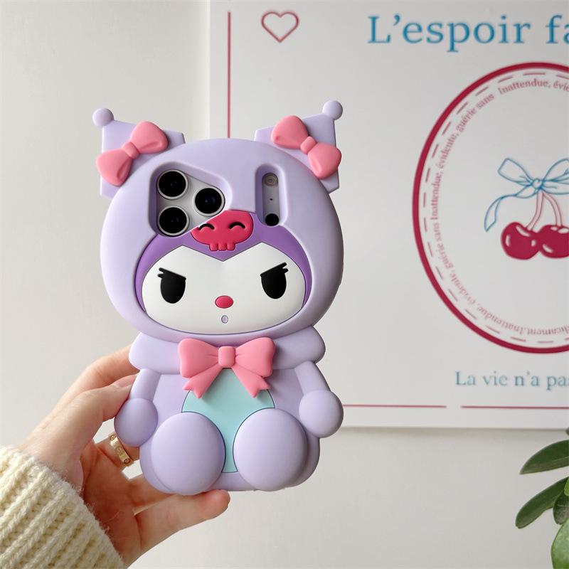 Kuromi Cartoon iPhone 14/13/12/11/Pro Max Anti-Fall Case