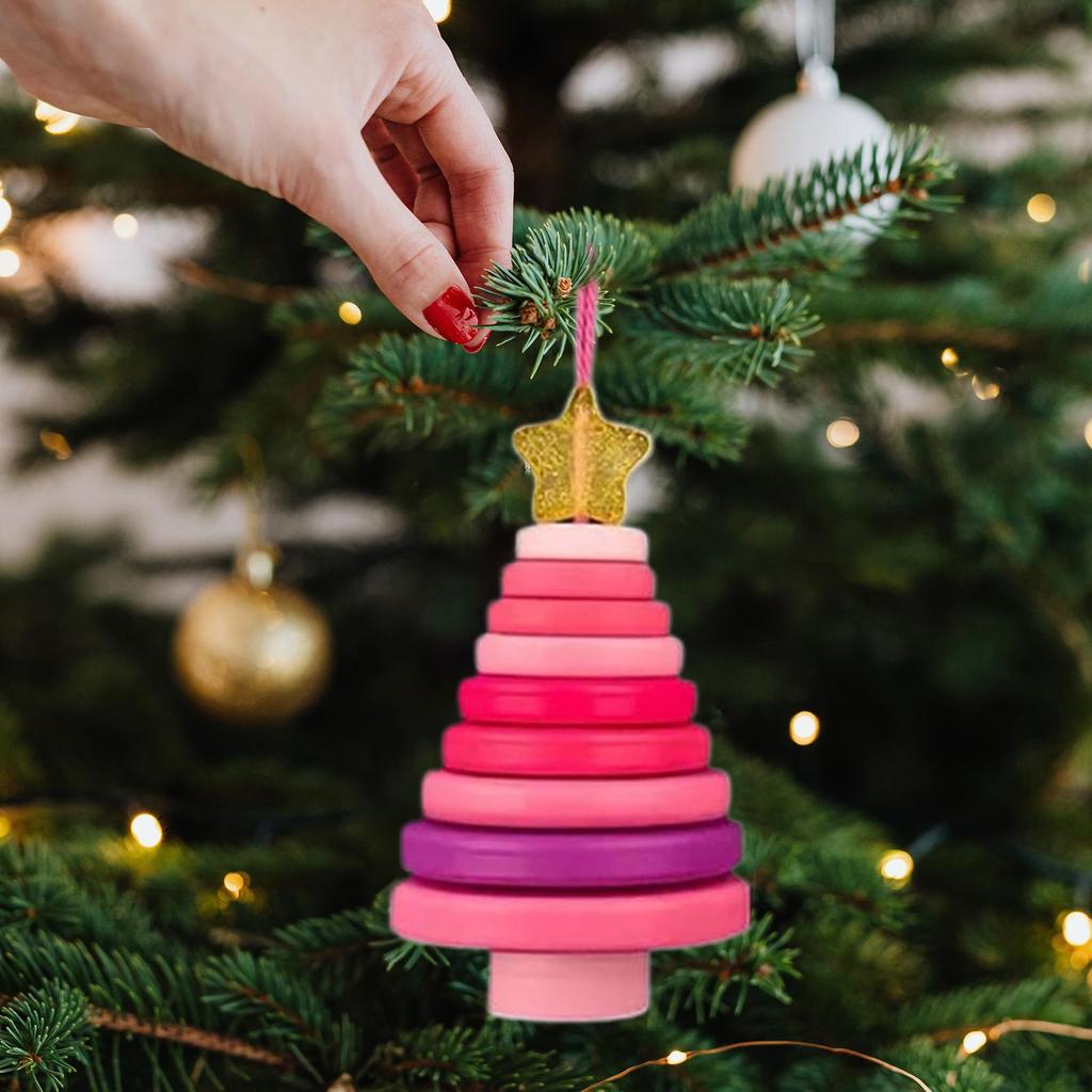 Material Package  DIY Christmas Button Craft Kit Snowman & Santa Claus Drop Ornament Making Christmas Tree Pendant Festival Gift