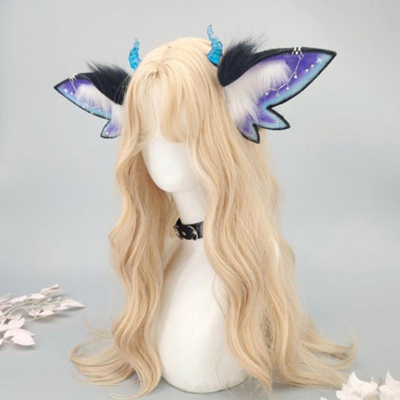 Cosplay Animal Ears Headband for Halloween Party and Role Playing Event Fashion Hair Accesories with Adjustable Fit