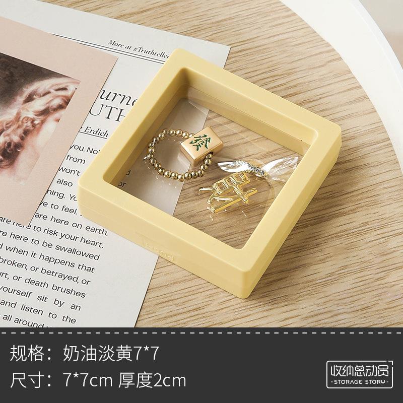 Suspension box jewelry box packaging bag storage transparent anti-oxidation pe film earrings earrings necklace bracelet jewelry thin frame