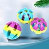 Interactive Dog Toy Plastic Hollow Ball with Bell for Medium Large Breed Dogs