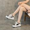 3233 kleine Größe Mesh kleine weiße Schuhe Damen Innenhöhe erhöhen Plateau lässige Damenschuhe Farbabstimmung Sport Dad Schuhe Damen