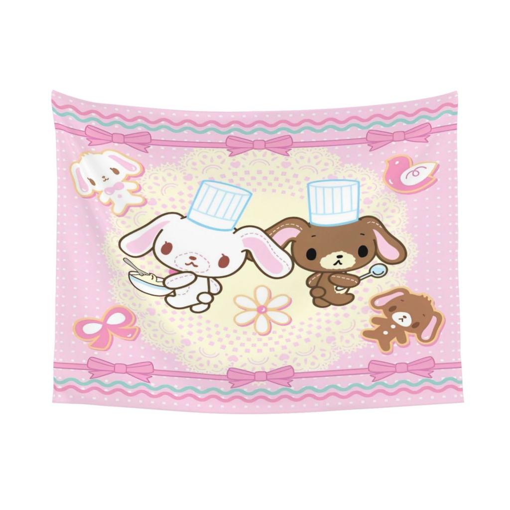 VIKAMA Dreamy Cartoon Fairy Tale Style Tapestry Childrens Room Mother and Baby Room Girls Room Coffee Shop Ins Style Wall Decor