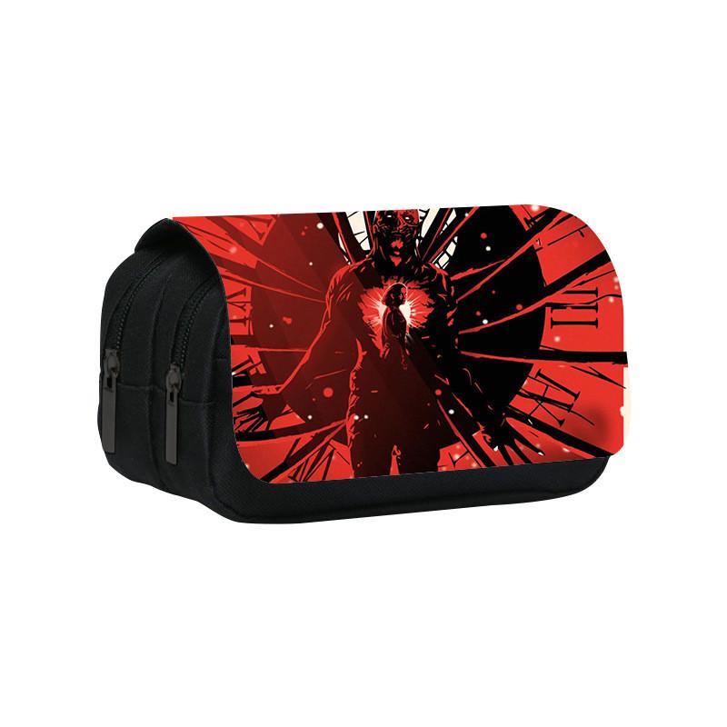 Stranger Things 4 Doppellagiges Federmäppchen mit großem Fassungsvermögen für Schüler und Bürogebrauch