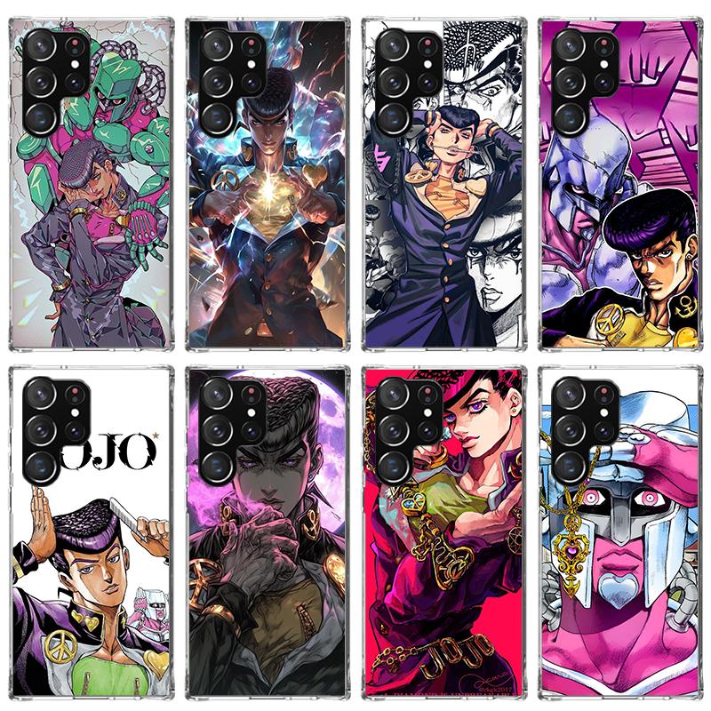 JoJo Adventure Higashikata Josuke Phone Case For Samsung Galaxy S26 S25 Edge S24 S23 Ultra S22 Plus S21 S20 FE Soft TPU Back Cov