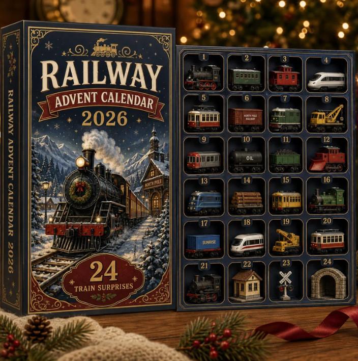 Transportation Advent Calendar With Acrylic Material For Holiday Gift And Kids Play