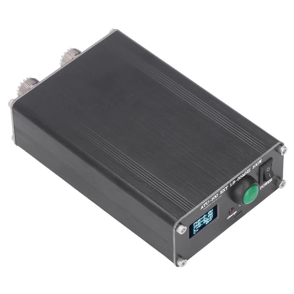 Antenna Tuner Mini Automatic for Radio Equipment 1.8~55MHz 0.96IN with Housing ATU‑100 Electrical Tools Mini Antenna Tuner