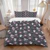 3pcs Kuromi Bedding Set - 1 Soft Quilt Cover + 2 Pillowcases, Machine Washable - Suitable for All Seasons, H062