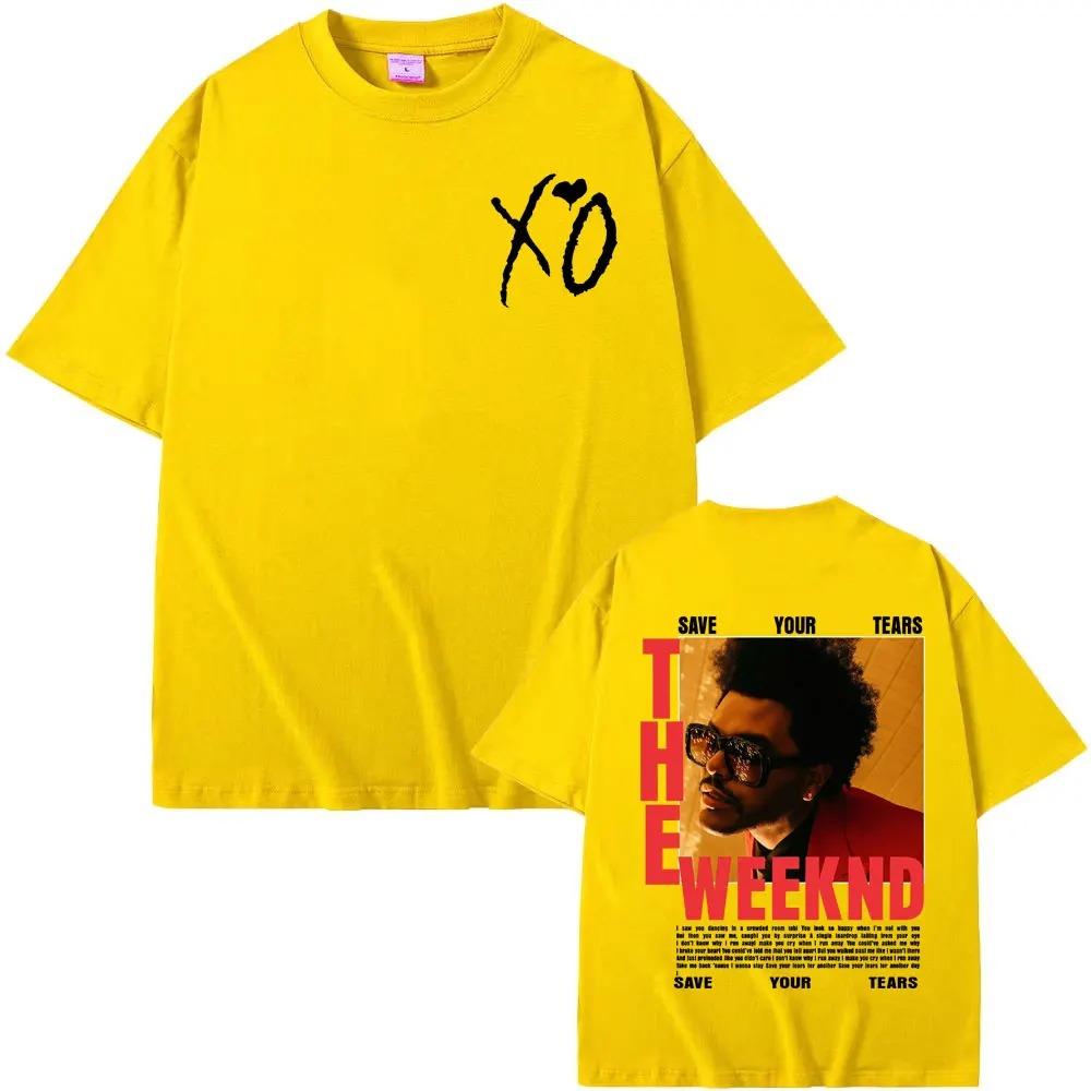 RB Pop Singer The Weeknd After Hours Til Dawn Europe 2026 Graphic TShirt  Unisex Vintage Harajuku Style Short Sleeve Top