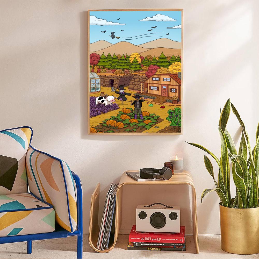 Stardew Valley 5D Round Diamond Painting Kit Diamond Embroidery Painting Rhinestones Mosaic Frameless Handwork Decoration Arts