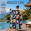Anime Slayer Adventure  Beach Towel, Microfiber Beach Towel, Perfect For Pool, Beach, Travel, Home Decor Beach Party Fan gifts
