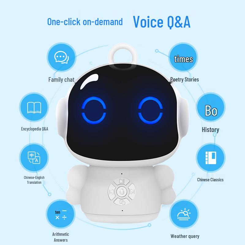Smart AI Educational Robot - Children's Interactive Voice Learning Companion with WiFi