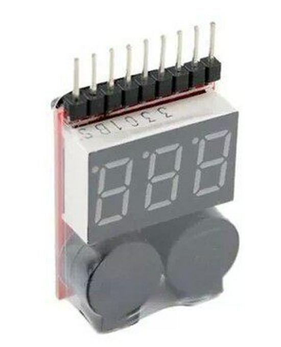 BB Call & Sound Model Airplane Battery Alarm: Adjustable 1-8s Power Display