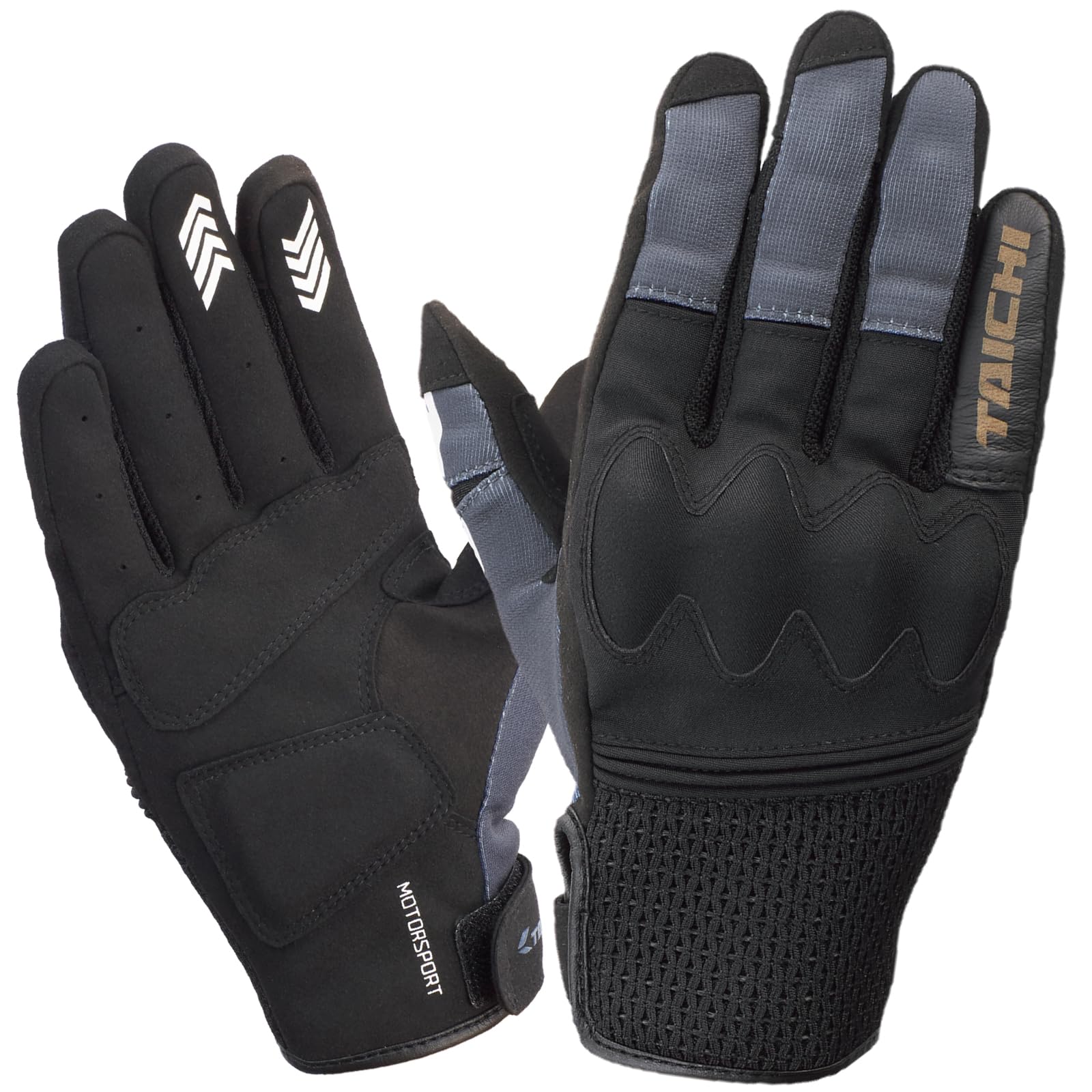 

RS TAICHI RST470 EAGLE GRAY M Motorcycle Riding Gloves, Spring and Summer, Mesh Breathable, M