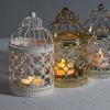 Birdcage Shape Bird Cage Candle Holder Iron Art Decorative Bird Lantern Tealight Exquisite Metal Candlestick Home Decor