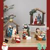 Virgin Mary Table Decoration Jesus with Manger Home Decor  Bookshelf