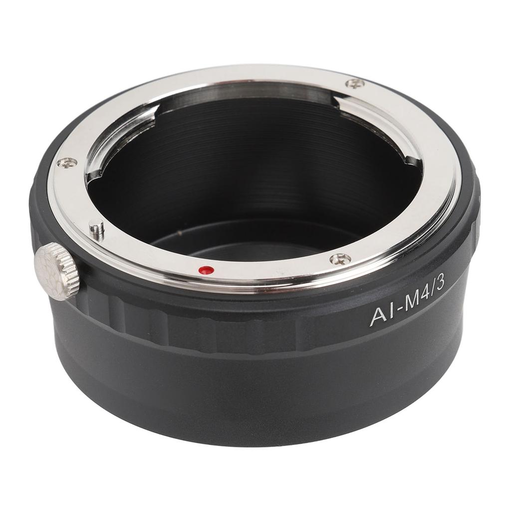 Lens Mount Adapter High Accuracy Lens Converter Ring with M43 Lens Rear Cover for F To M43 Mount