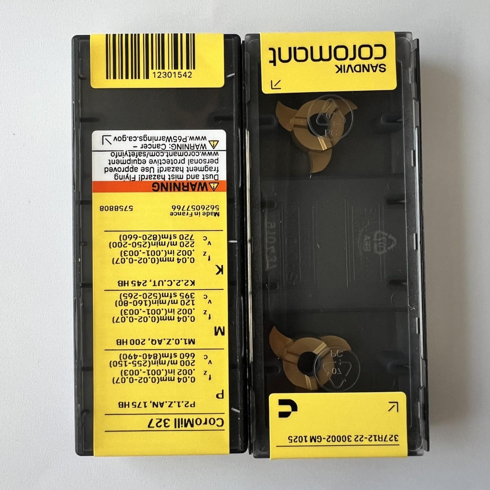 

Sandvik / 327R12-2230002-GM 1025 / Оригинальное шведское лезвие из твердого сплава 2 шт.