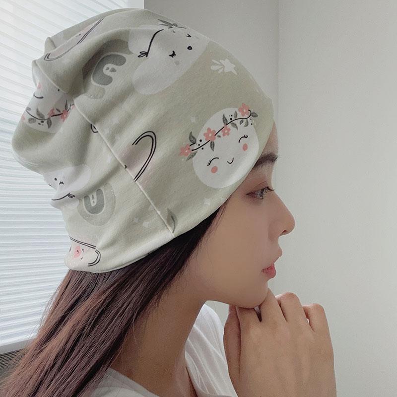 Breathable Maternity Headscarf: Cute, Cotton, Sweat-Absorbent Wide-Brim Hat for Spring/Summer