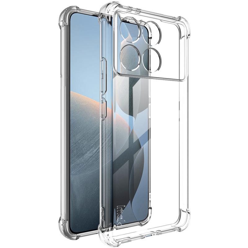 

IMAK For Xiaomi Poco F6 Pro 5G/Redmi K70 5G/K70 Pro 5G Clear Phone Case Drop-Proof TPU Cover Protector Transparent