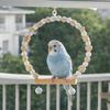 Wooden Parrots Perches Toys Sturdy Exercise Playstand Chew Toys Bird Cage Swing  Bird Training
