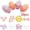 20pcs Adorable Squeeze Pink Pig Stress Relief Toys Perfect For Birthday Gifts