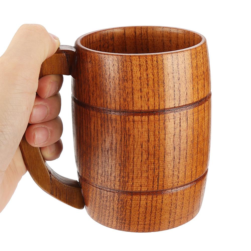 Top Wooden Tea Cup, Collection Beer Cup Polish Wooden Mug Beer Mug for Tea Coffee Collection