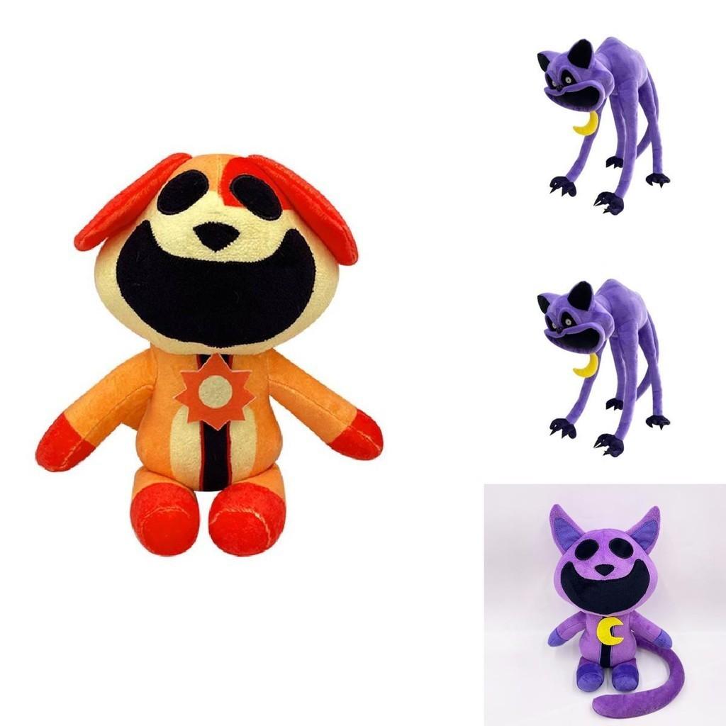 Cross-border New Product Game Doll Terror Purple Cat Monster Smile Animal Big Mouth Purple Cat Plush Toy