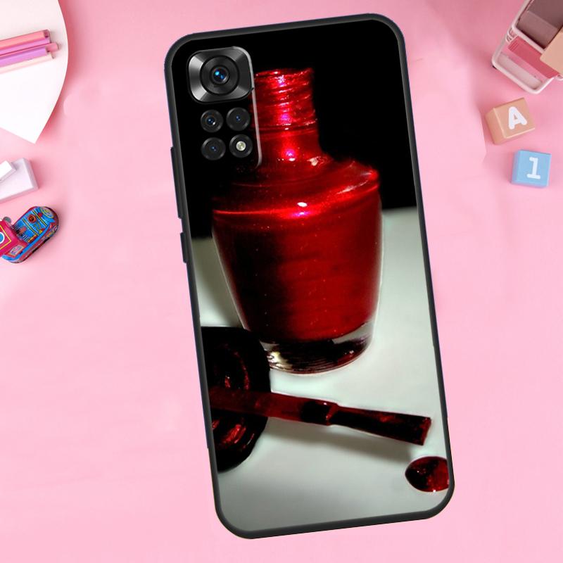 Nail Polish Bottles Collection For Xiaomi Redmi Note 13 14 9 10 11 12 15 Pro Plus Phone Case For Redmi 15 C 14C 10C 12C 13C