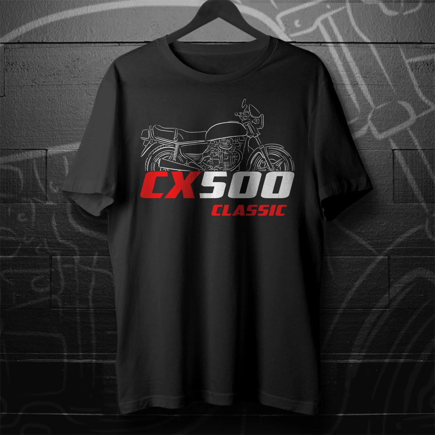 

Black men s and women s T-shirt Honda CX 500 Classic &Turbo & Custom 1978-1983 - Motorcycle XXL