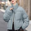 2024 Winter Korean-Inspired Loose Petite Stand-Up Collar Down Jacket for Women