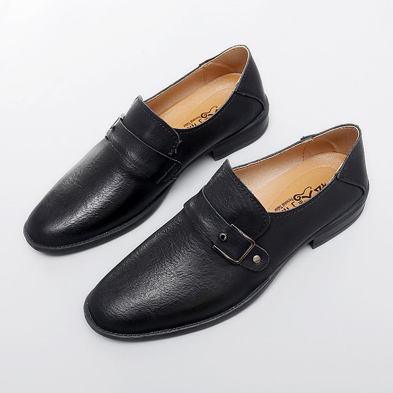 Fashion Hot Sale Men's Slip on Flats Genuine Leather Loafers Lightweight Casual Shoes Non Slip Soft Sole Walking Shoes Comfy Moccasins