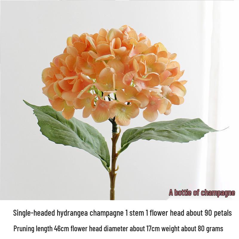Silk Hydrangea Flowers - Decorative Artificial Ornaments for Weddings, Available in 24 Colors