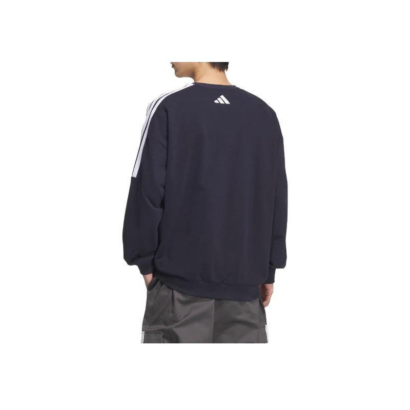 Adidas Gfx Versatile Round Neck Letter Casual Loose Long Sleeve Sweatshirt Unisex Sweatshirt KF5251
