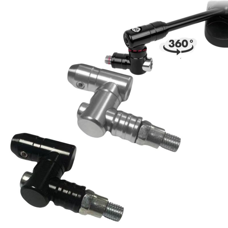 1/2Pcs Rearview Mirror Fully Adjustable Adapter Cnc Universal Motorcycle Side Mirror Folding Mechanism Processor