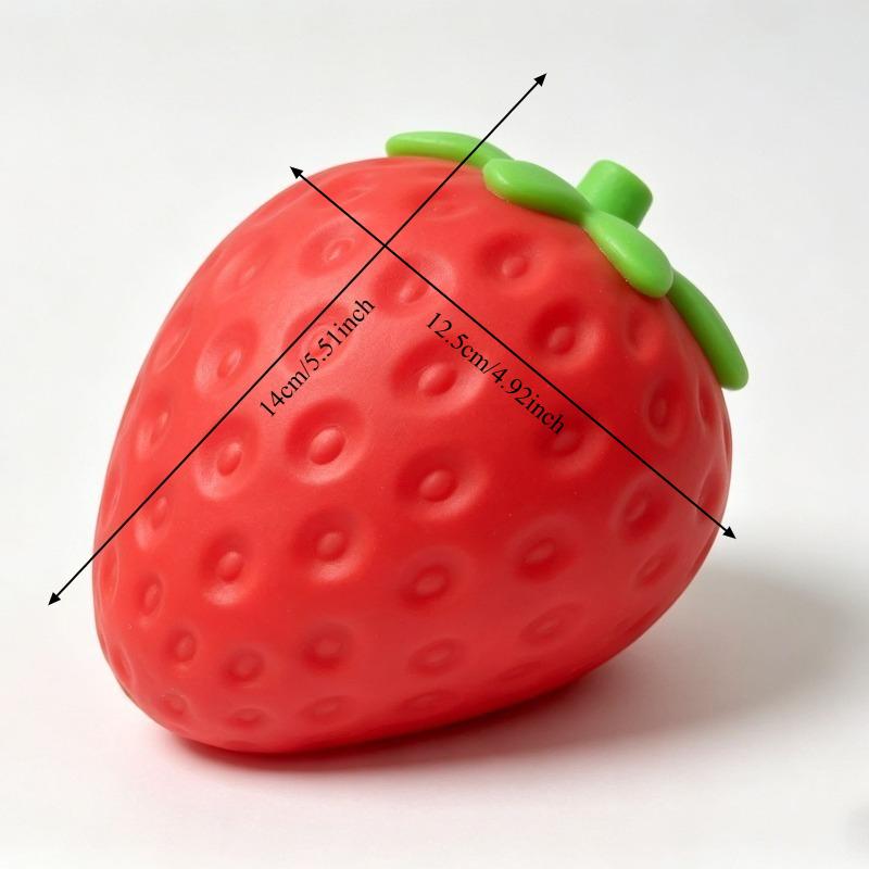 Super Jumbo Truskawka Squishy Zabawka Powoli Podnosząca Symulowana Truskawka Antystresowa Anty-Lęk Zabawka Fidget dla Dorosłych Przyjaciół Prezenty