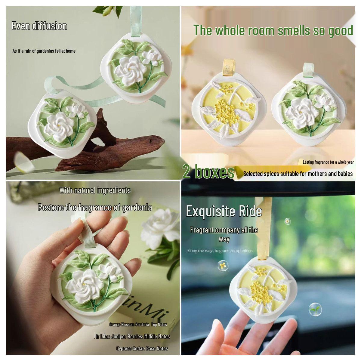 Gardenia Wardrobe Sachet: Long-Lasting Air Freshener for Home, Bedroom & Car – Light, High-Grade Fragrance. Osmanthus x1