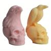 Halloween Nowa Forma Czaszki Wrona Orzeł Stojący na Duchu Głowa Czaszka Świeca Aromaterapeutyczna Forma z Żelu Krzemionkowego