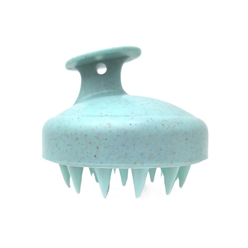 TPE and Wheat Straw Hair Wash Brush – Scalp Massage Tool for Itch Relief and Gentle Cleansing