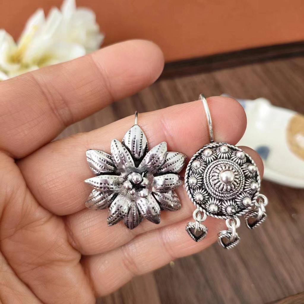 Retro Dai Ethnic Earrings: Versatile Ear Studs for Women, Perfect for Travel and Water Splashing Festival