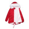 Women's Plus Velvet Hooded Collar Winter Mid-length Warm Coat Large Size Loose And Comfortable Cotton Jacket